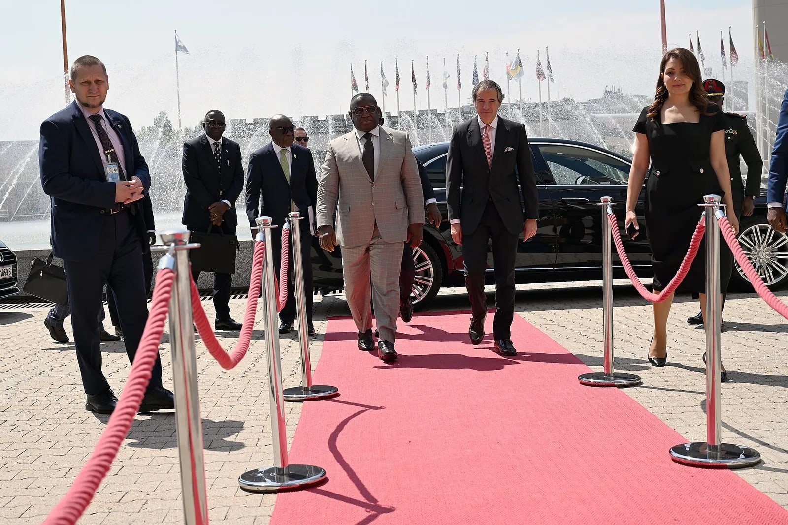 IAEA DG Rafael Grossi welcomes Julius Maada Bio, Vienna, June 2024, 06