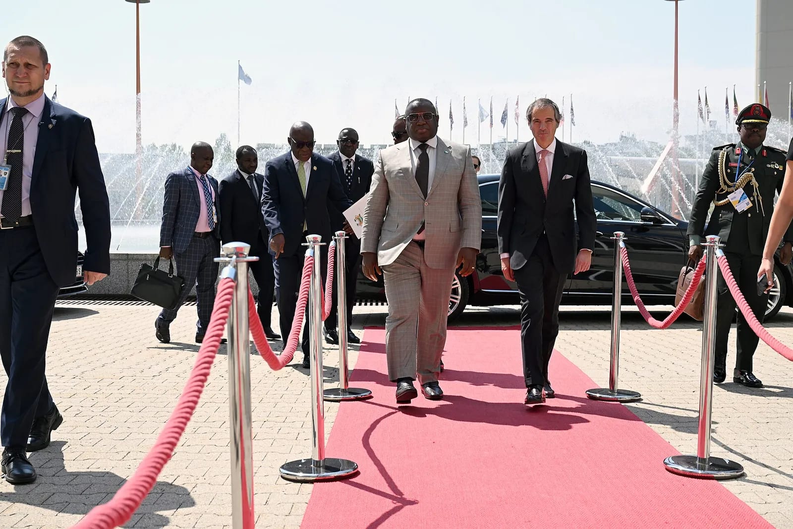 IAEA DG Rafael Grossi welcomes Julius Maada Bio, Vienna, June 2024, 07