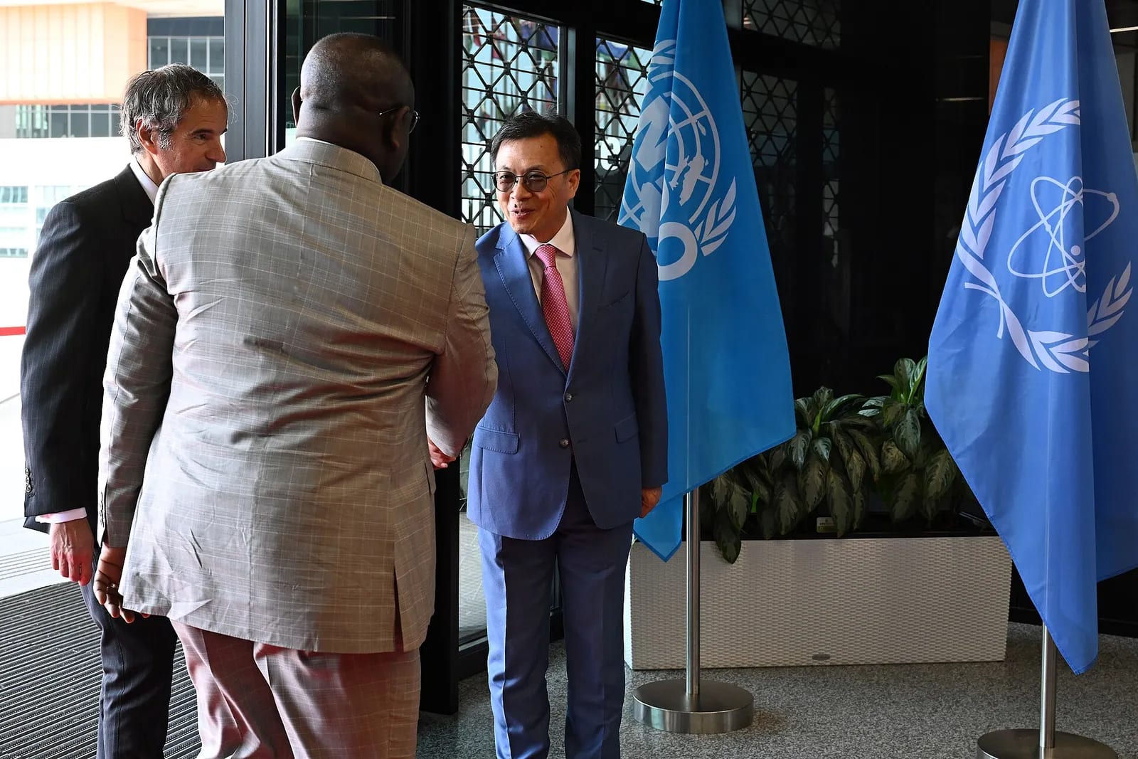 IAEA DG Rafael Grossi welcomes Julius Maada Bio, Vienna, June 2024, 11
