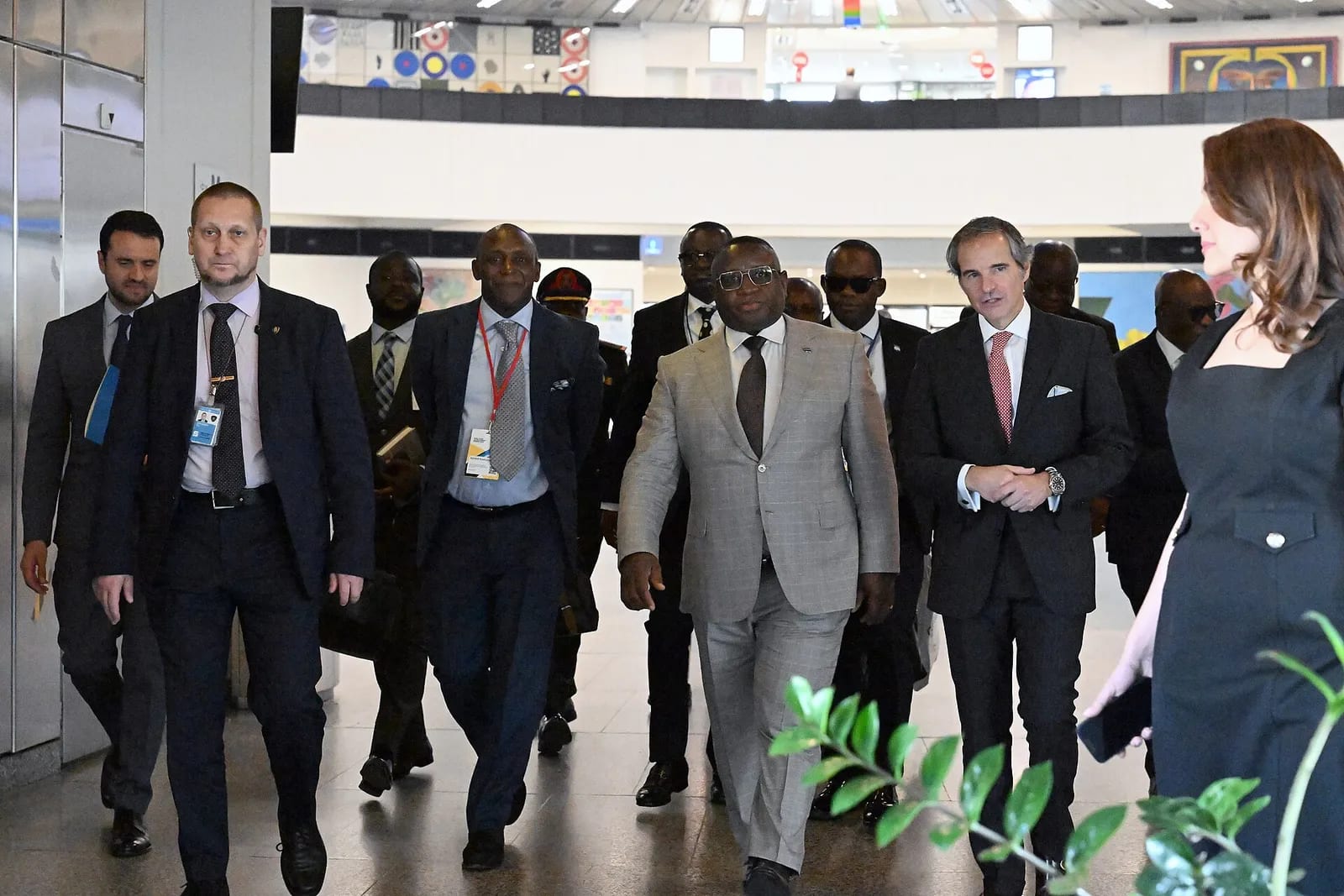 IAEA DG Rafael Grossi welcomes Julius Maada Bio, Vienna, June 2024, 16