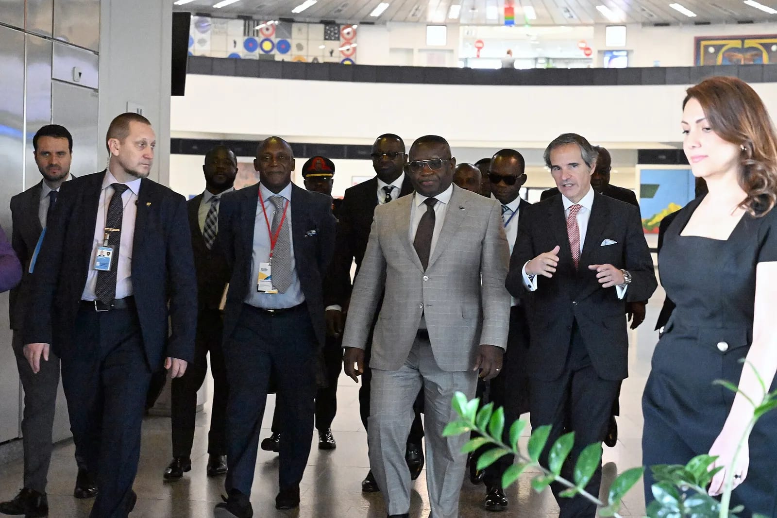 IAEA DG Rafael Grossi welcomes Julius Maada Bio, Vienna, June 2024, 17