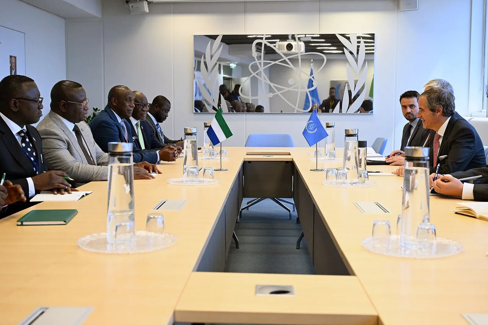 IAEA DG Rafael Grossi welcomes Julius Maada Bio, Vienna, June 2024, 22