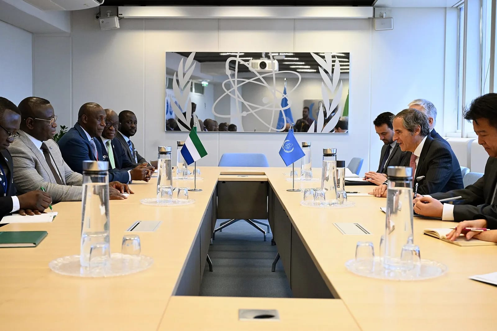 IAEA DG Rafael Grossi welcomes Julius Maada Bio, Vienna, June 2024, 23