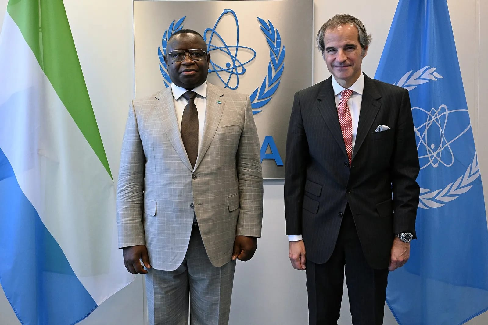 IAEA DG Rafael Grossi welcomes Julius Maada Bio, Vienna, June 2024, 24