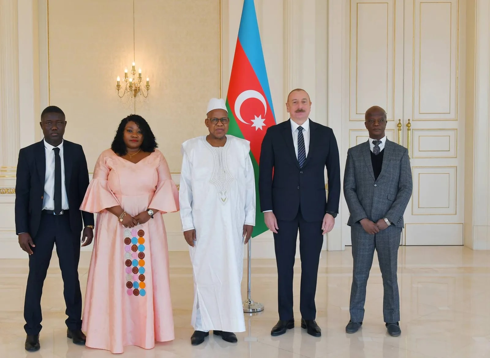 Ilham Aliyev received credentials of incoming ambassador of Sierra Leone, January 2024 04