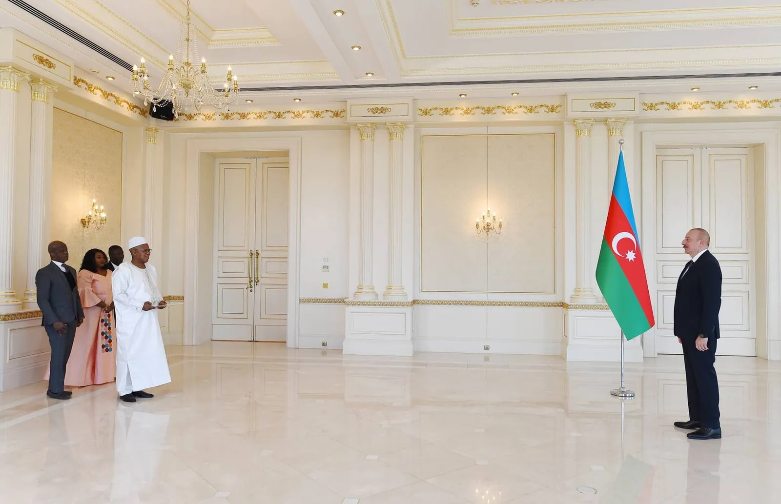 Ilham Aliyev received credentials of incoming ambassador of Sierra Leone, January 2024 01