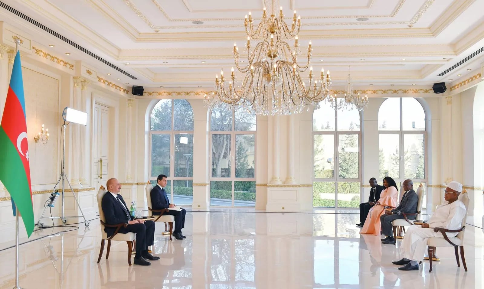 Ilham Aliyev received credentials of incoming ambassador of Sierra Leone, January 2024 05