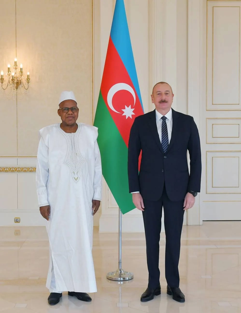 Ilham Aliyev received credentials of incoming ambassador of Sierra Leone, January 2024 03