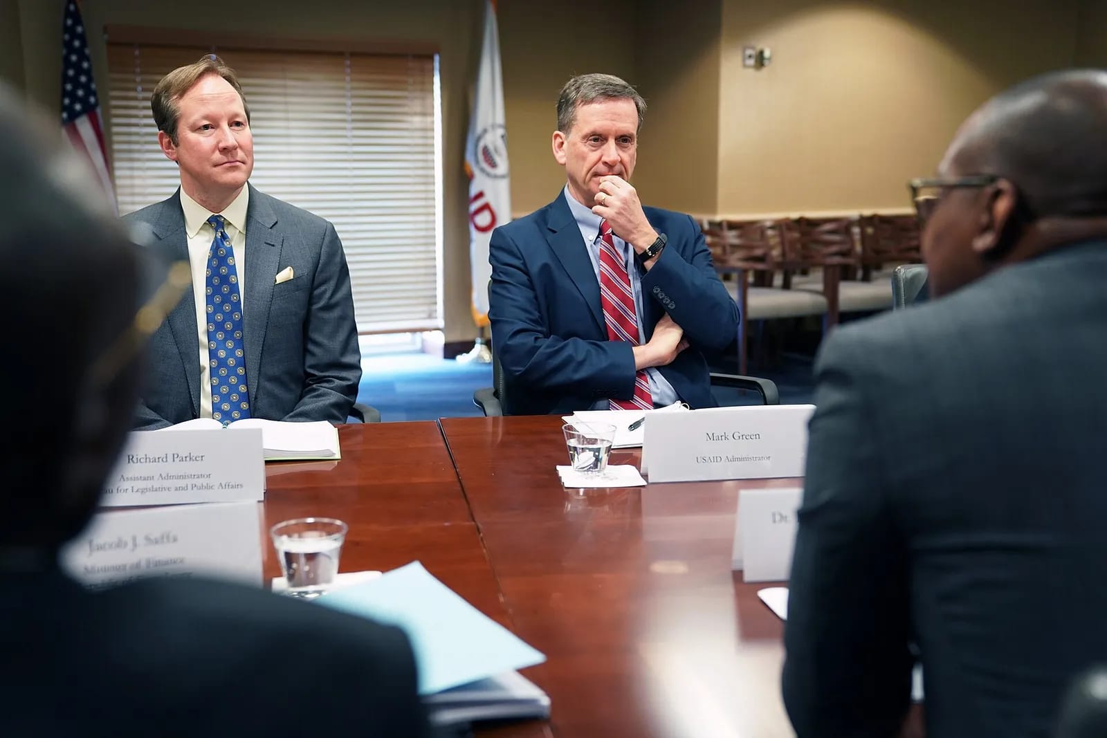 Mark Green and Mohamed Juldeh Jalloh at USAID HQ (3)