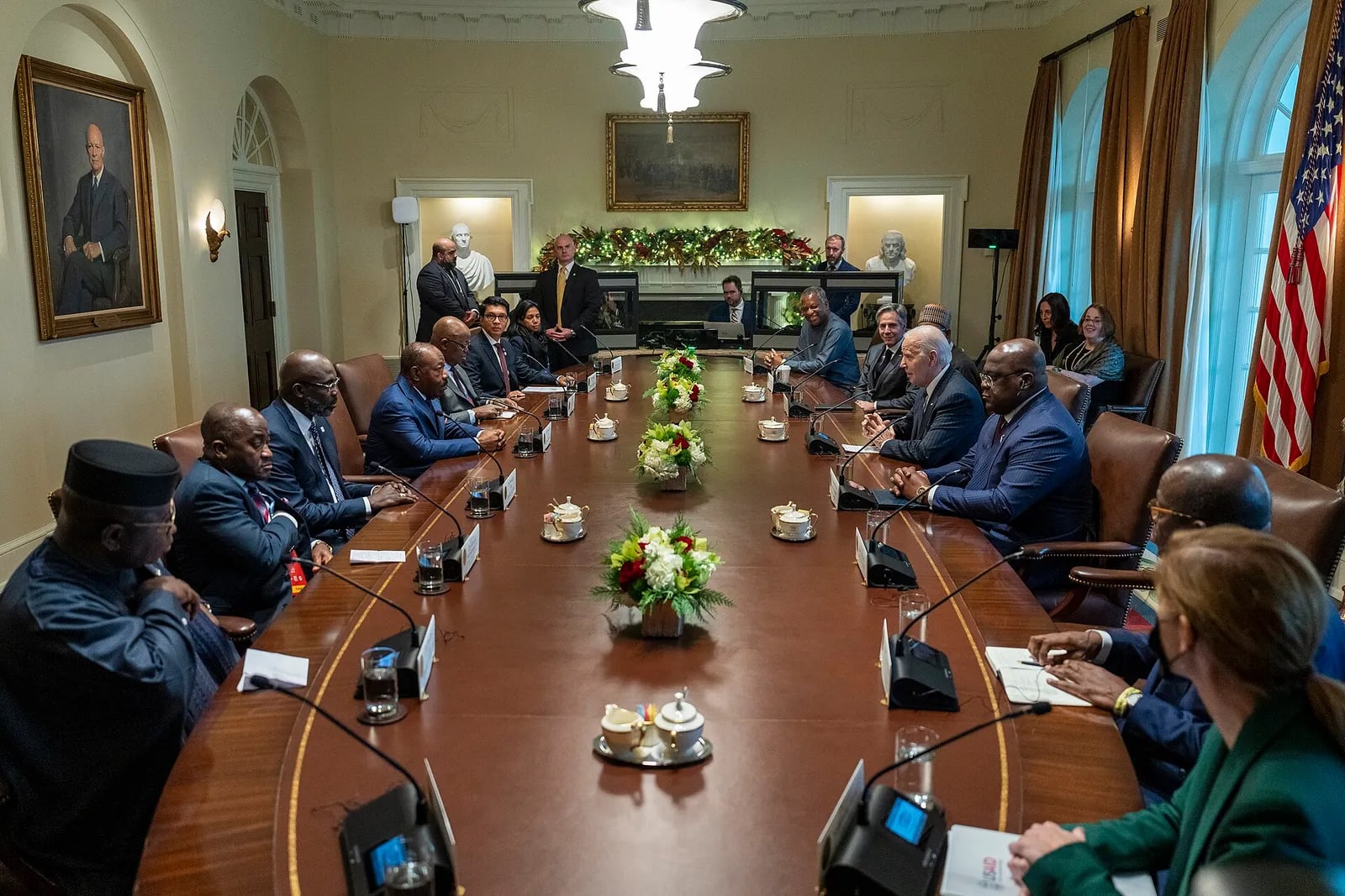 President Biden met with Presidents of various African countries at the White House 2022