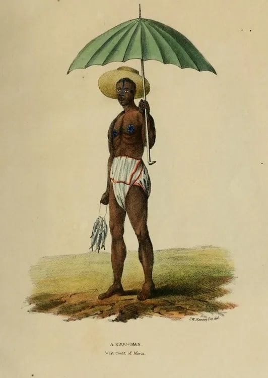 Costumes of West Africa - a Kroo-Man