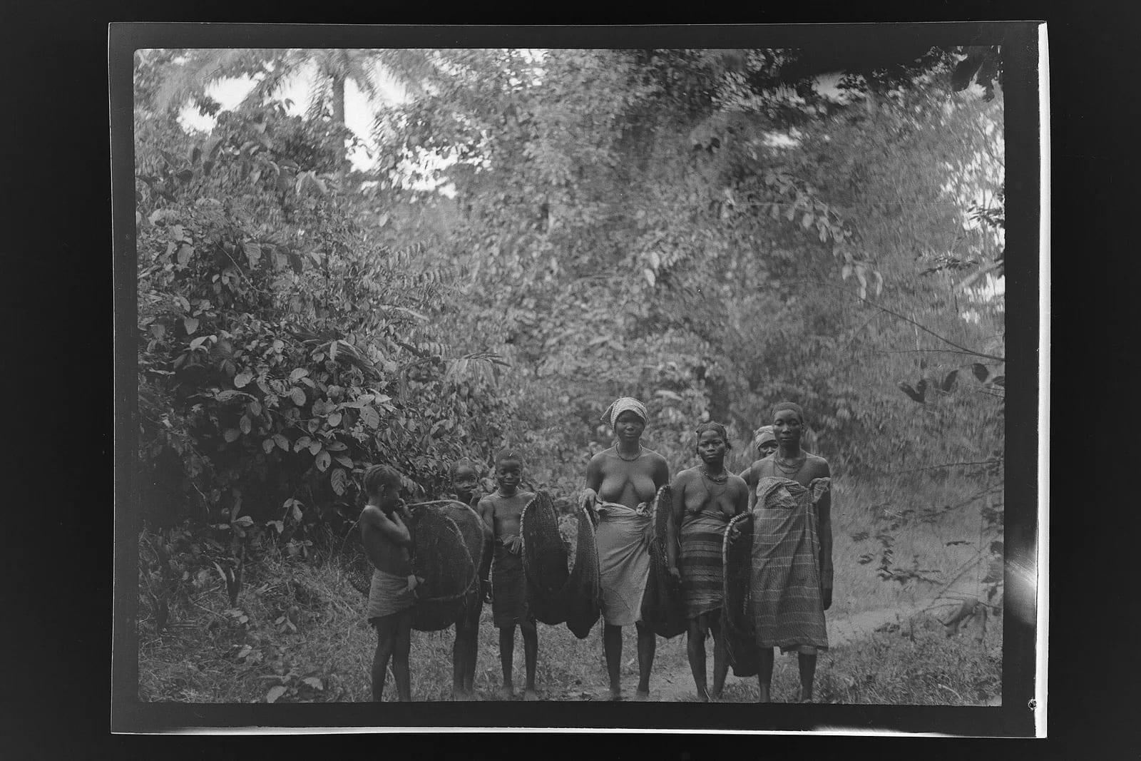 Women with children on the road