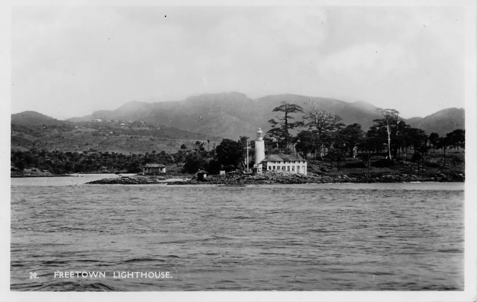 Freetown Lighthouse, postcard early 1930s
