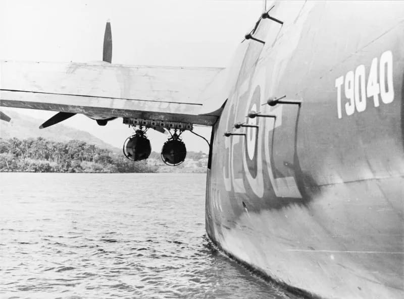 95 Squadron RAF Sunderland at Freetown WWII IWM CM 2564-83-23