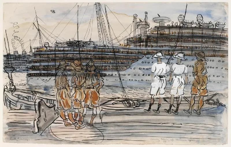 Gross began an eight-week voyage on board 'Highland Monarch' in late November 1941. The ship sailed from Avonmoth to-Suez via Sierra Leone, 