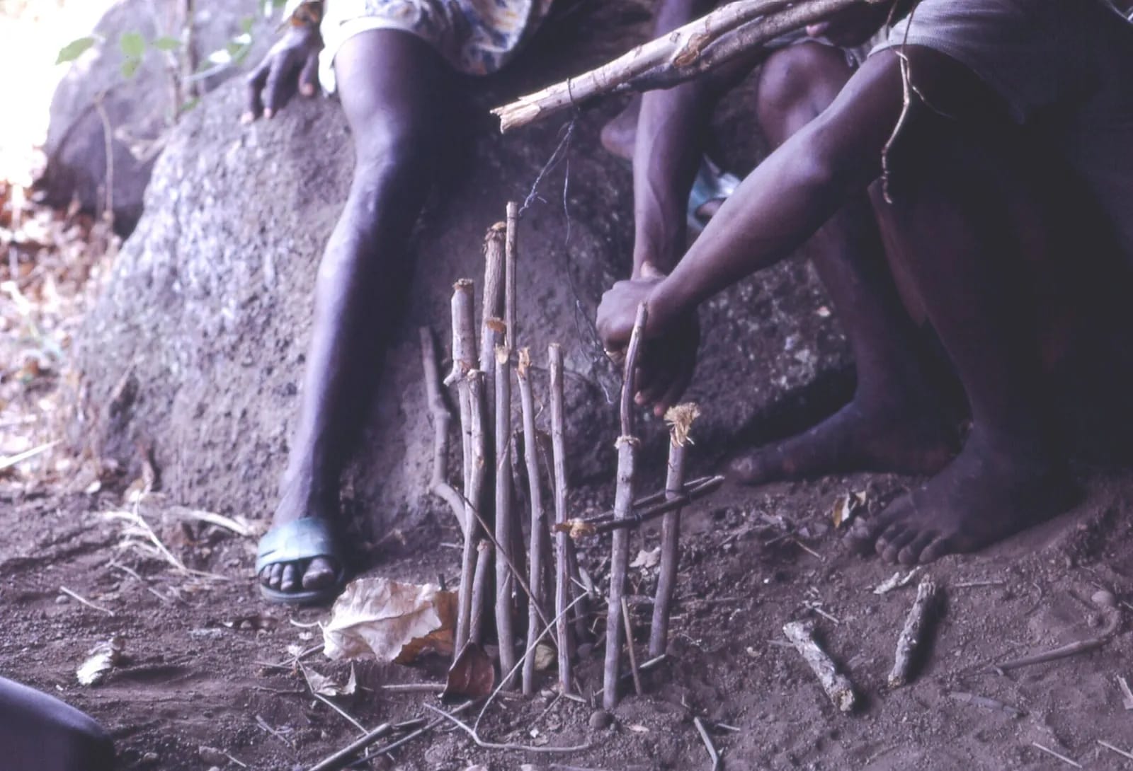 Limba hunters trap south of Kamabai, Sierra Leone (West Africa) (1694996394)