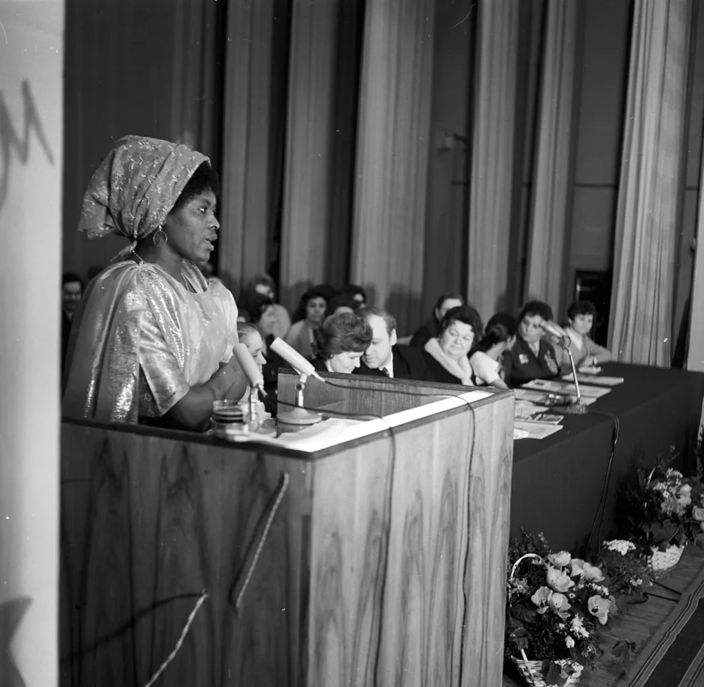 RIAN archive 726717 Celebration of March 8 International Women's Day at Patrice Lumumba People's Friendship University