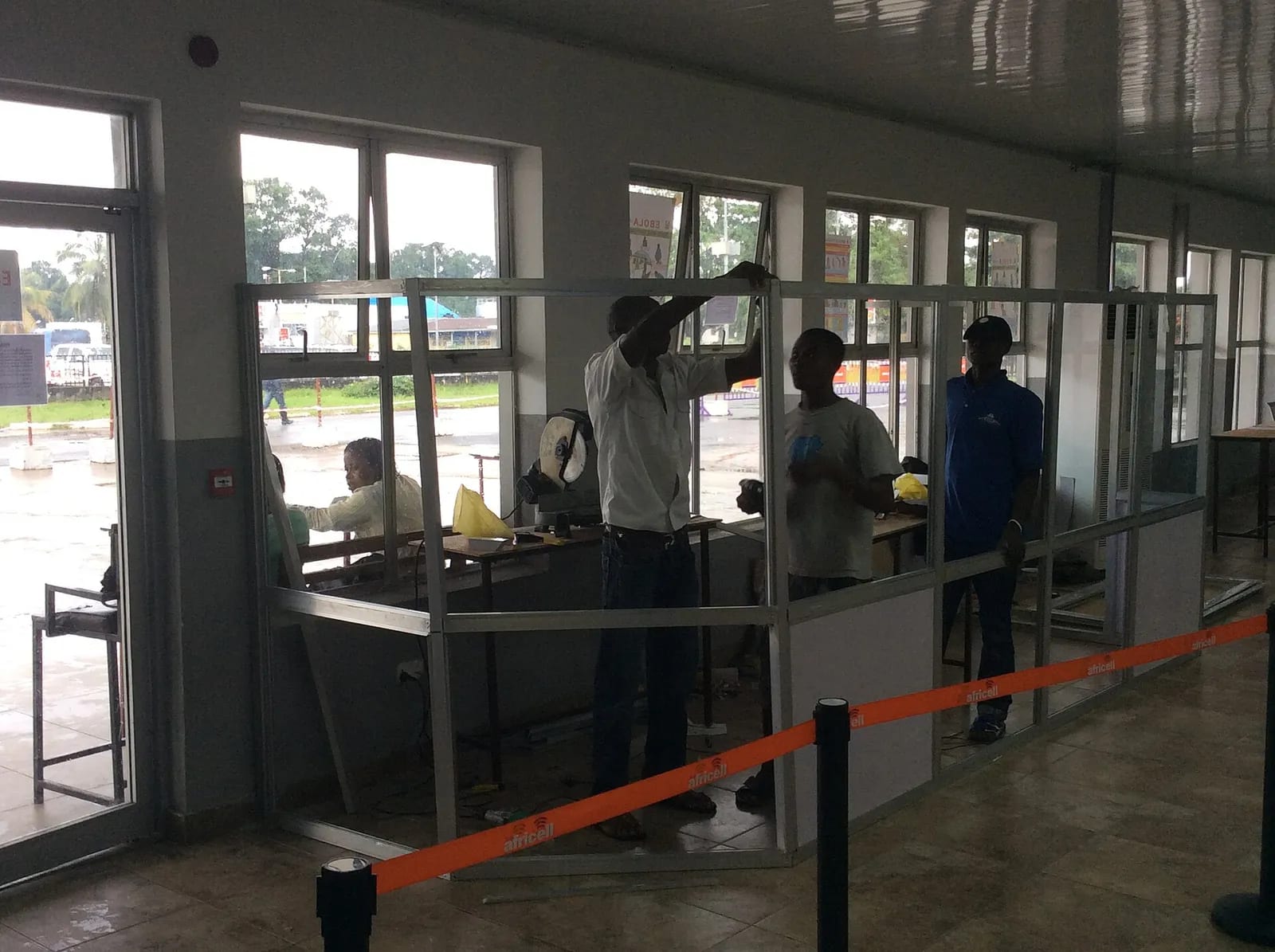 Health Screening Room at Airport in Sierra Leone (2)