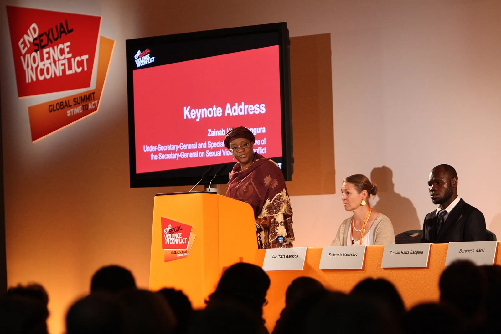 Zainab Bangura & Charlotte Isaksson & Kolbassia Haoussu 2014