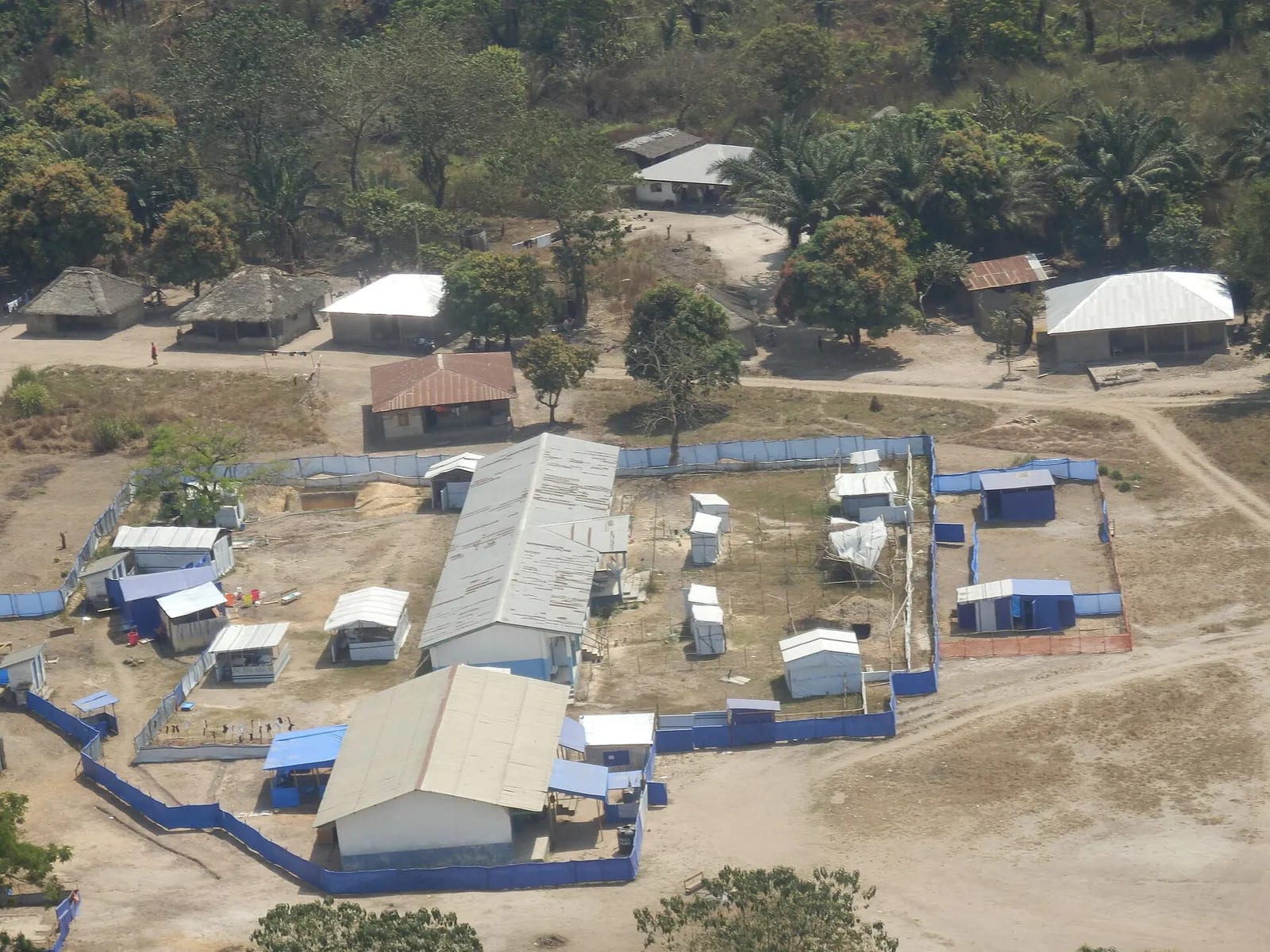 MDM Holding Center for Ebola patients, Kumala, Sierra Leone