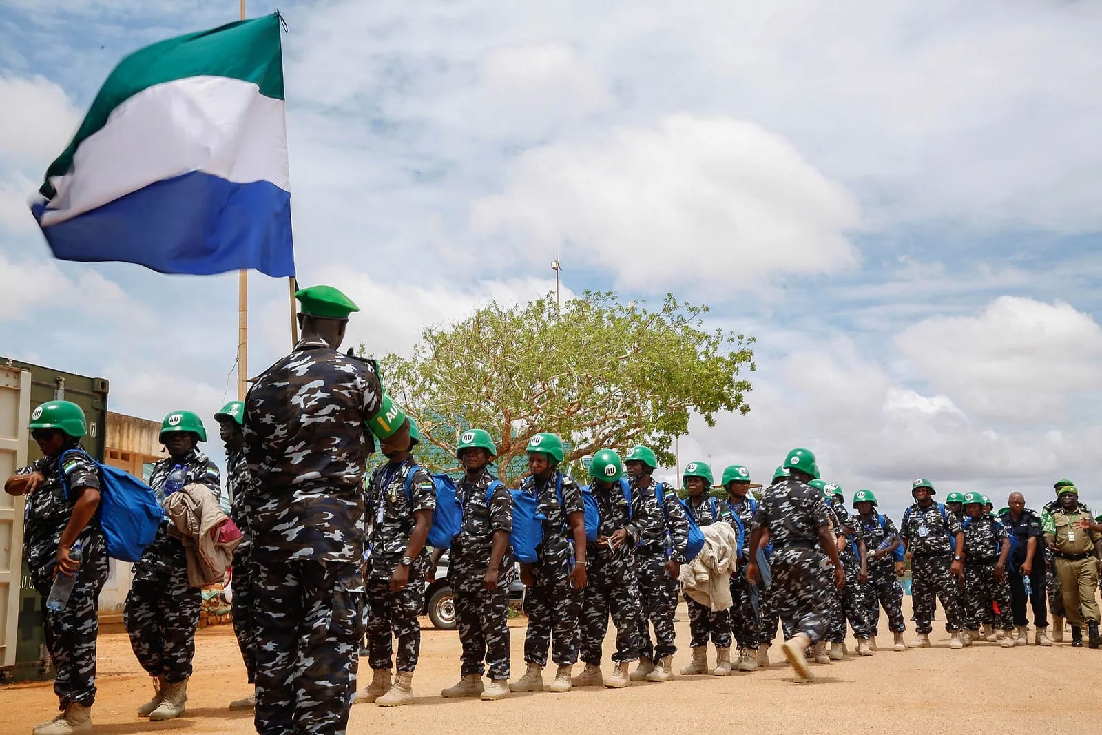 2018 04 17 Sierra Leonean FPU Arrive Somalia-11