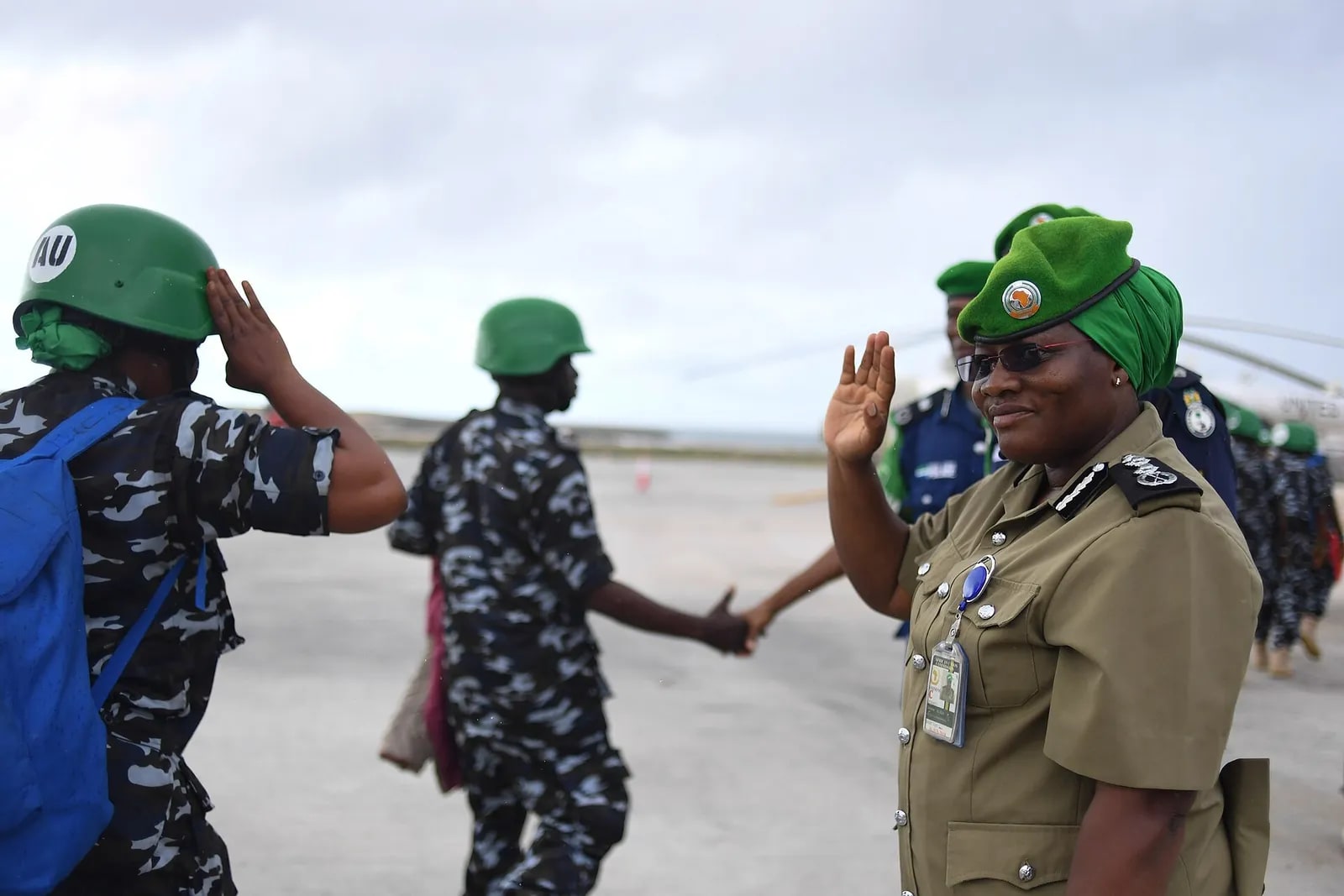 2018 04 17 Sierra Leonean FPU Arrive Somalia-3