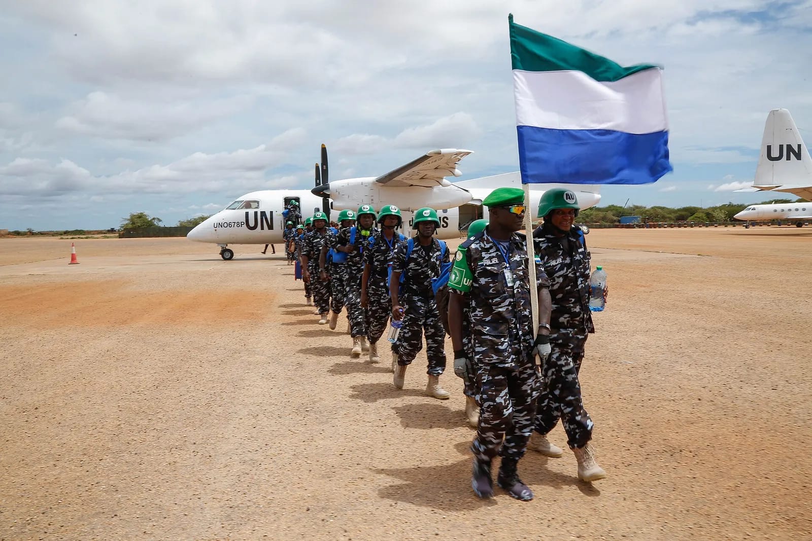 2018 04 17 Sierra Leonean FPU Arrive Somalia-9
