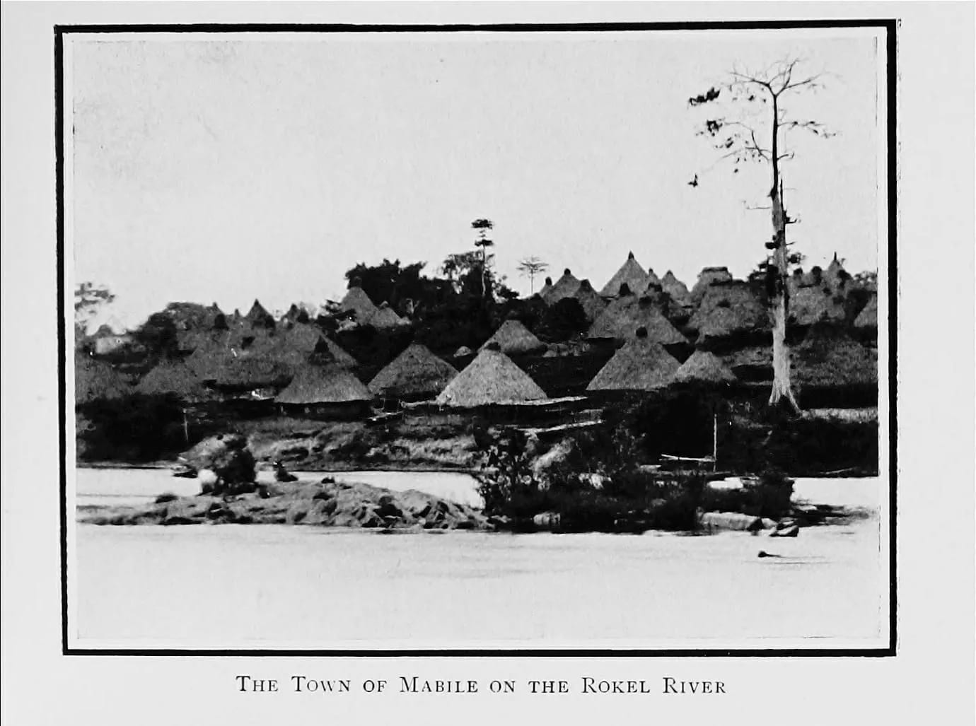 The town of Mabile on the Rokel River, 1910