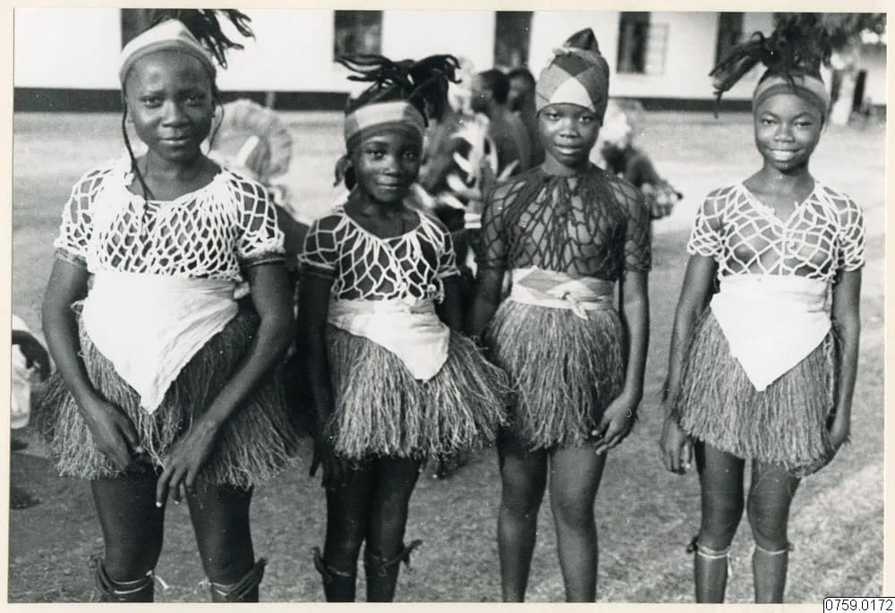 At a dance school near Freetown, 1967