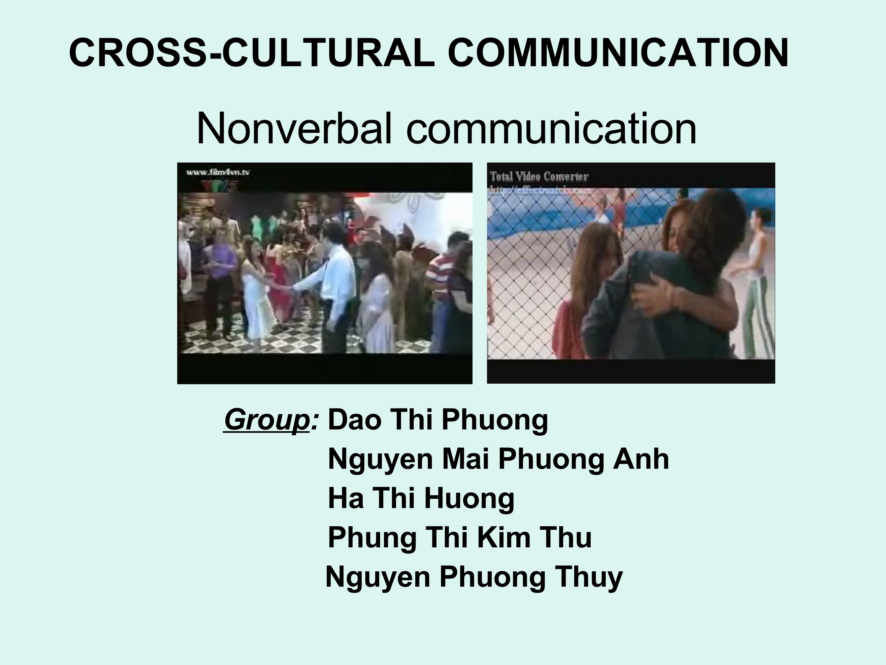 Cross-cultural communication