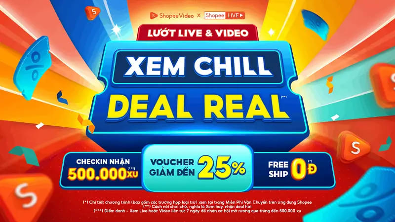 Shopee 15.3 - Sale Giữa Tháng: Siêu Rẻ Chỉ từ 1K, ShopeeVip giảm đến 20%, Freeship 0Đ