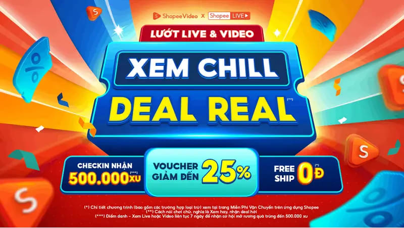 Shopee 25.12: Voucher Xtra 1 triệu, Túi Mù Đêm Khuya Giảm Đến 3 Triệu