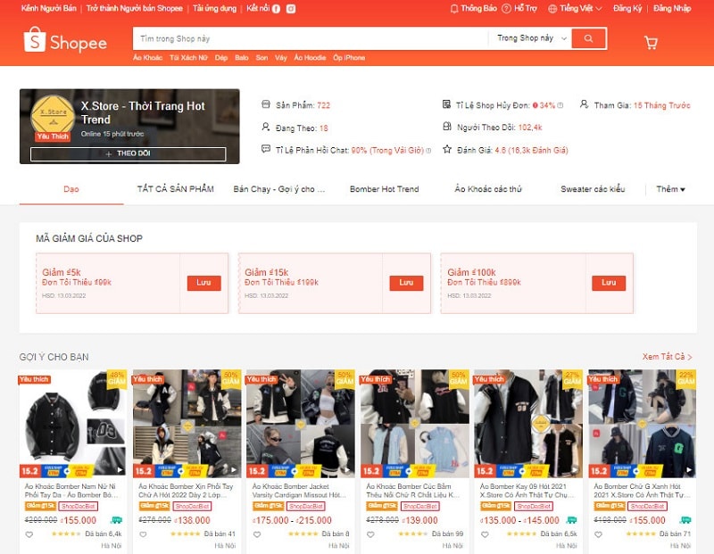 Top 7 Shop bán quần áo đẹp trên Shopee các Nàng cần biết