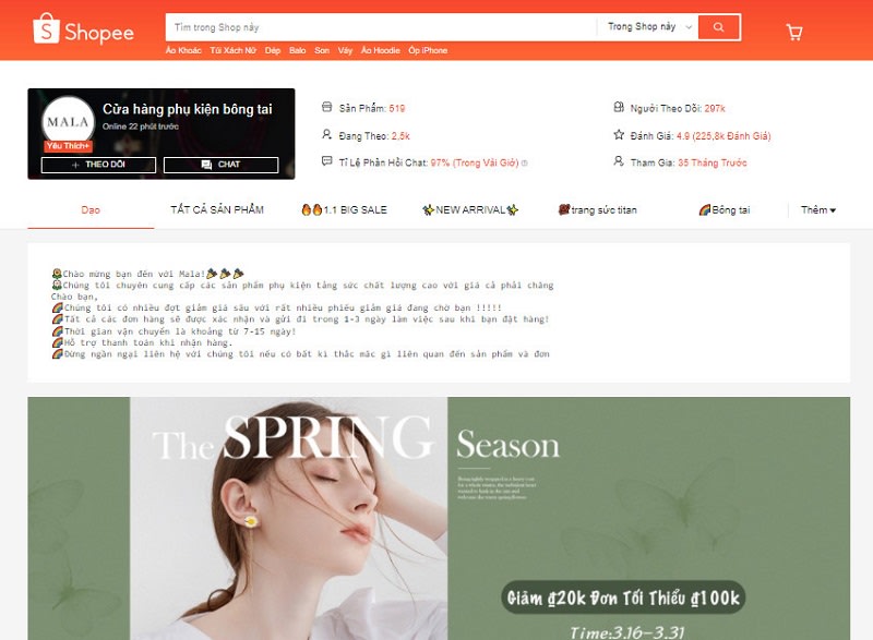 Top 7 Shop bán phụ kiện xinh trên Shopee dành cho chị em
