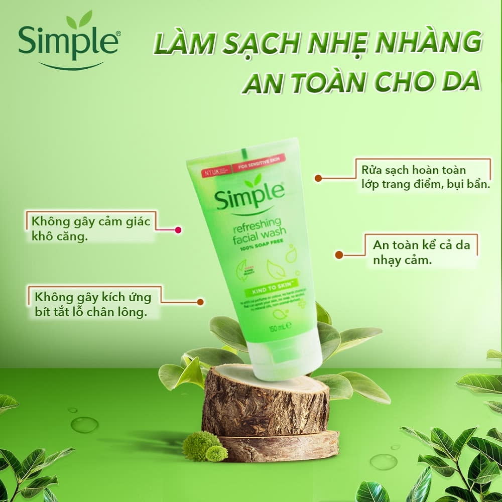 Review sữa rửa mặt Simple có tác dụng gì? Sữa rửa mặt Simple giá bao nhiêu?