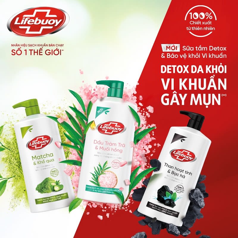 Sữa tắm Lifebuoy bảo vệ vượt trội cho làn da của bạn