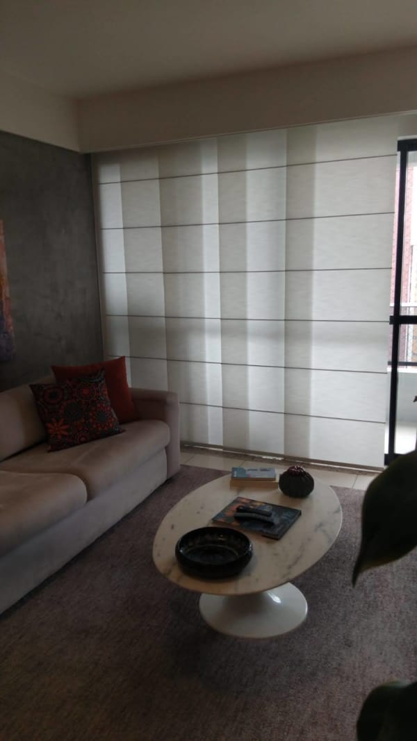 Painel Romano Translúcidas — Artenova Cortinas e Persianas, Olinda e Recife