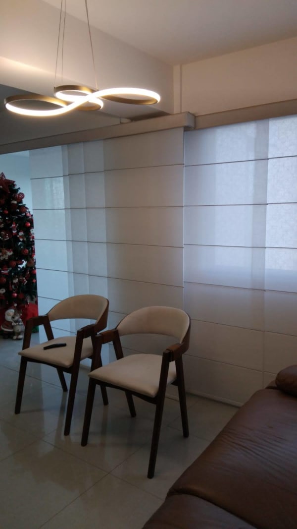 Painel Romano Translúcidas — Artenova Cortinas e Persianas, Olinda e Recife