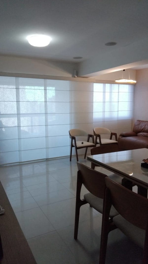 Painel Romano Translúcidas — Artenova Cortinas e Persianas, Olinda e Recife