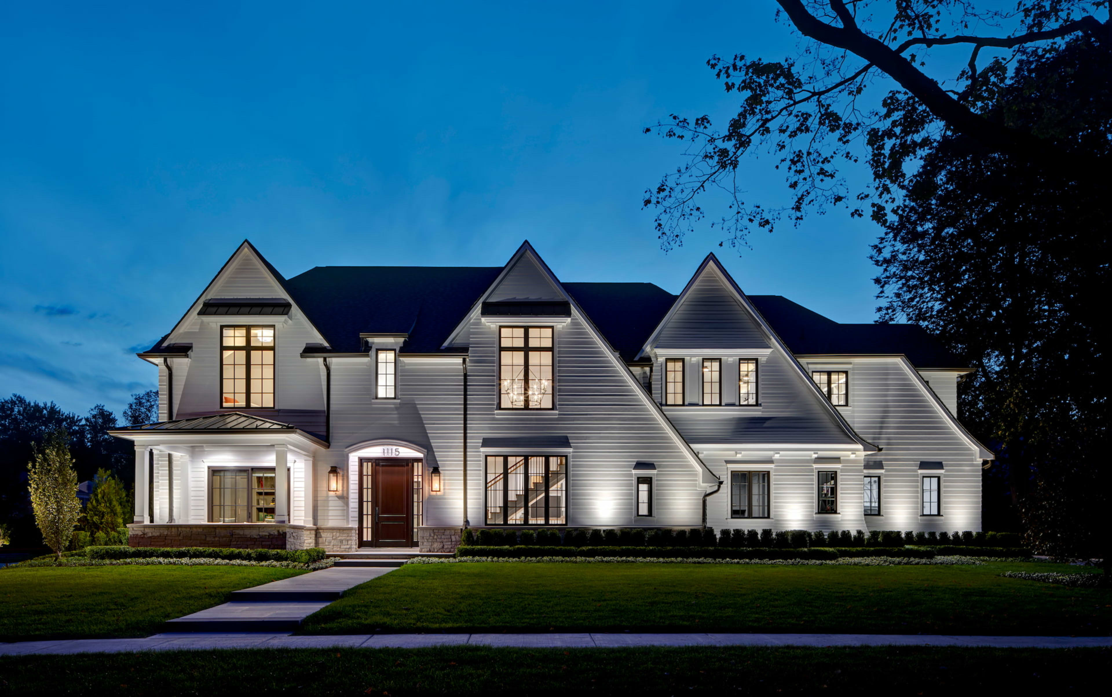 Brook Wood Front Night View