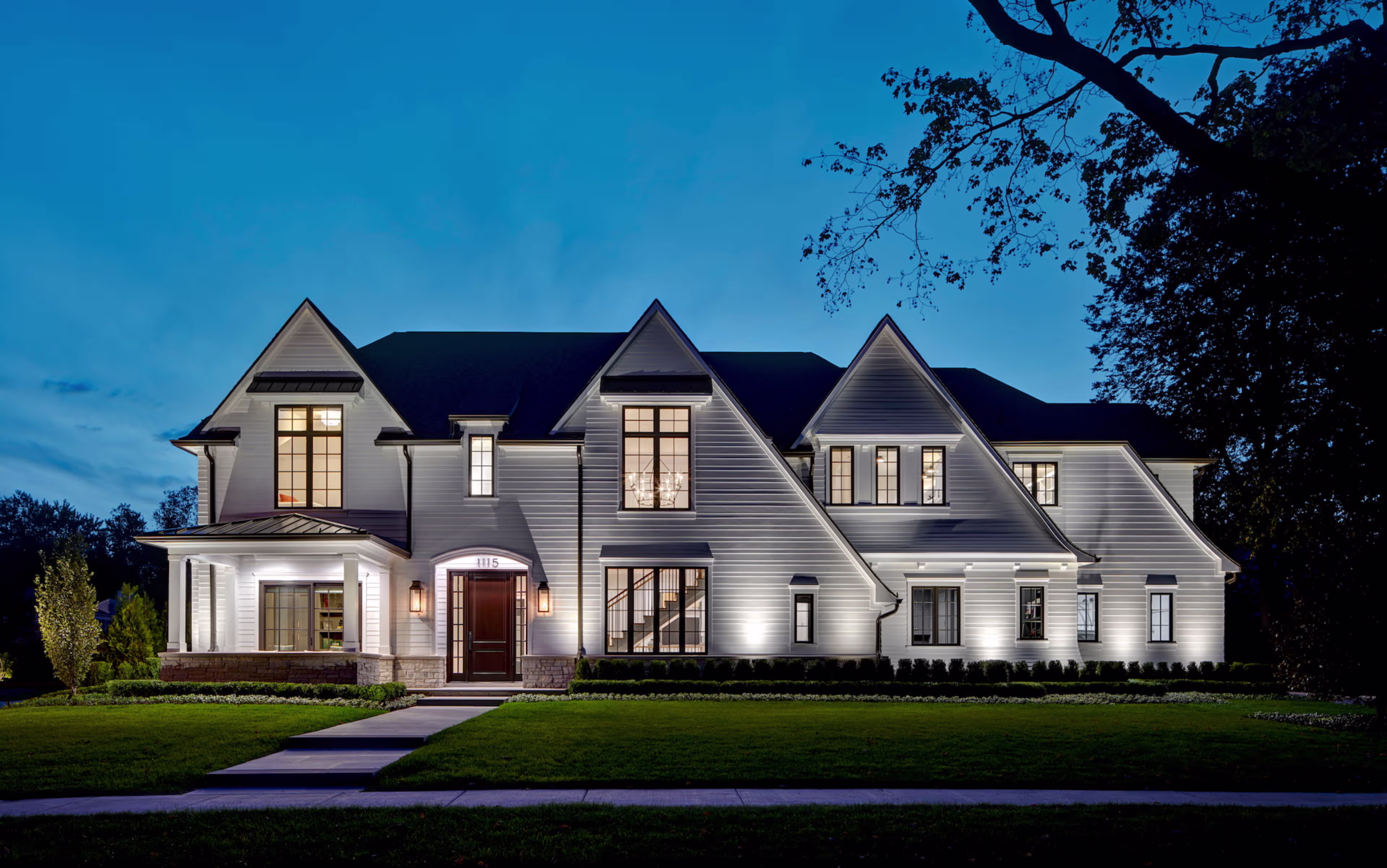 Brook Wood Front Night View