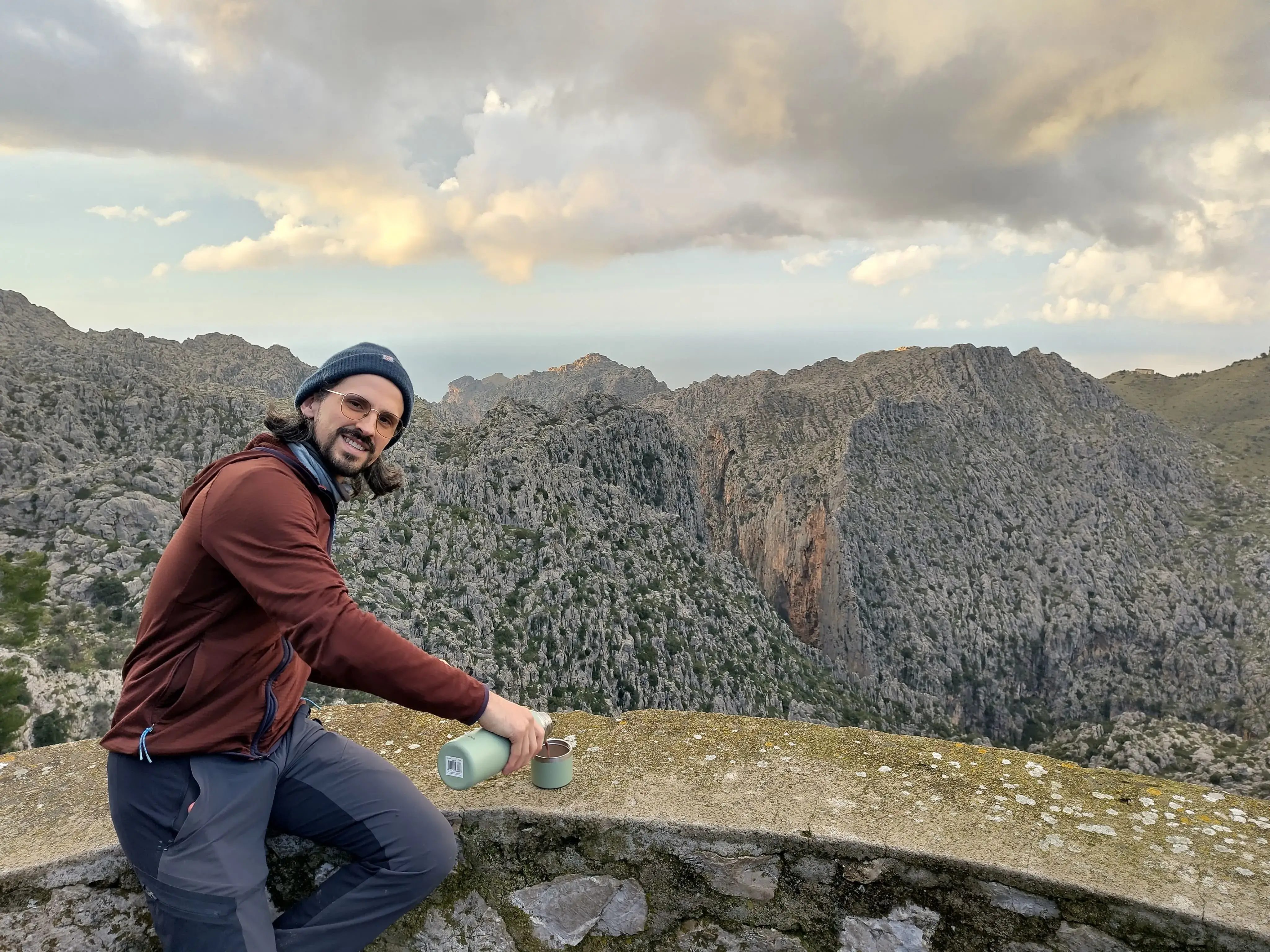 Some hot chocolate to keep us warm