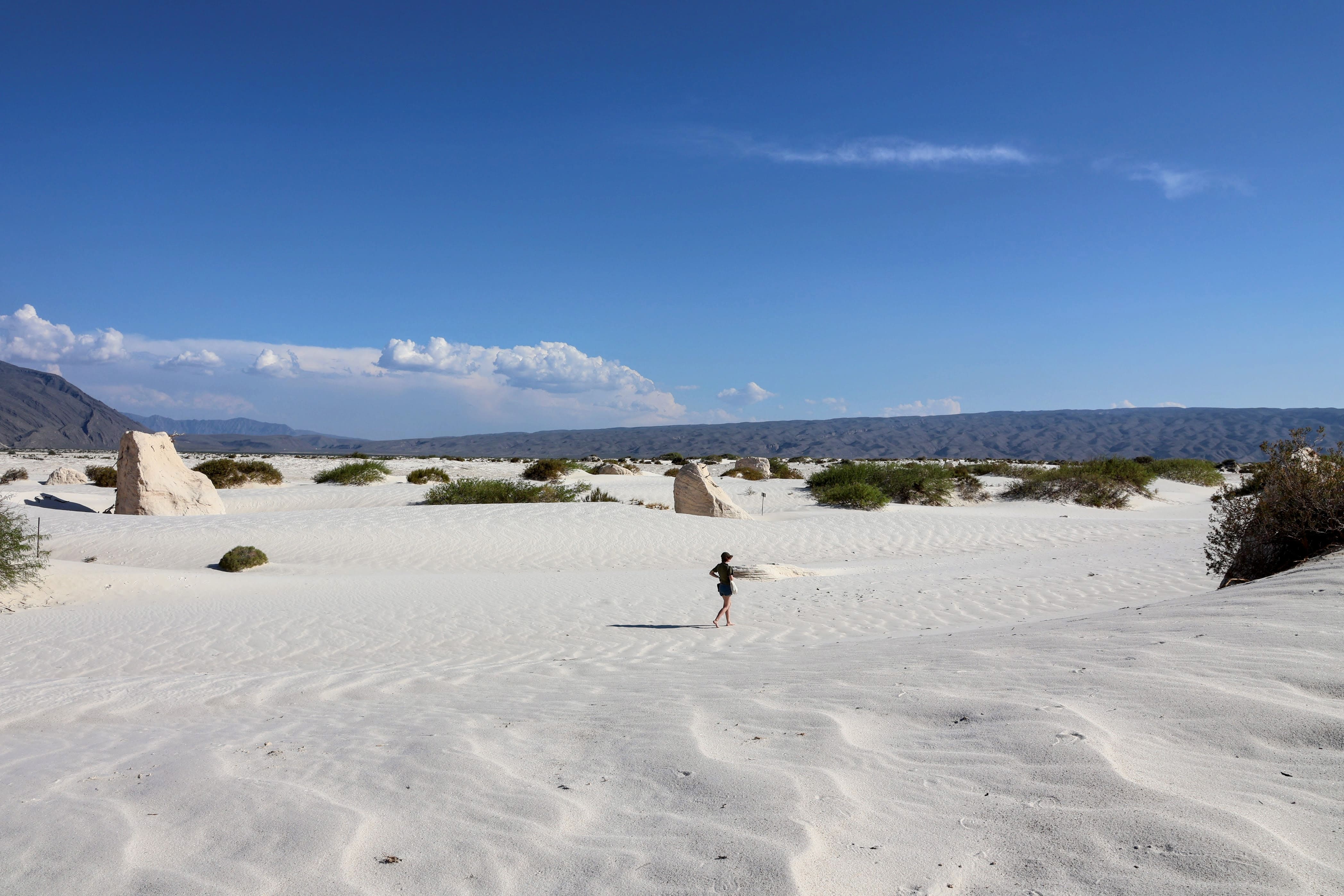 Juliette taking in the view at the dunes