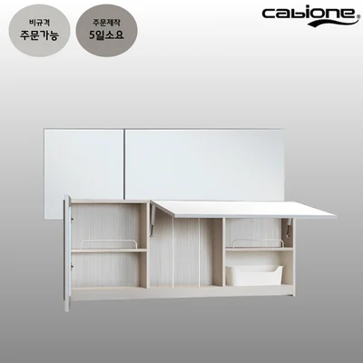 카비원 베이직 1도어 플랩여닫이장 욕실장 5300