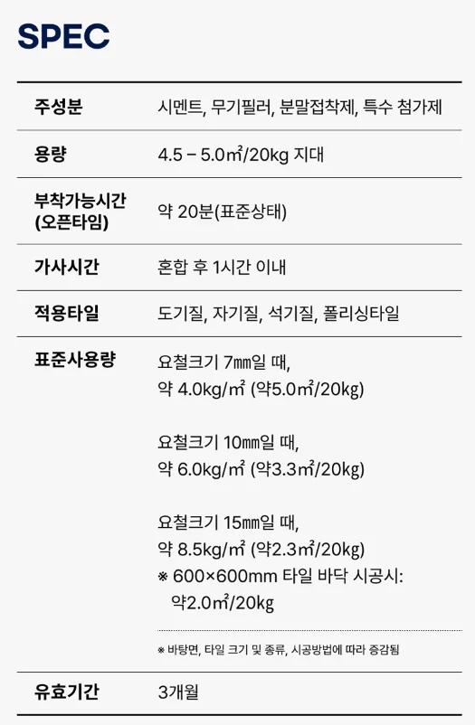 [쌍곰] 난방용 드라이픽스 I 20kg 상세 이미지 5
