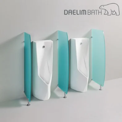 대림바스 소변기 칸막이 파티션 남자화장실 휴게소 공공기관 아크릴 바닥고정형 행거포함 300