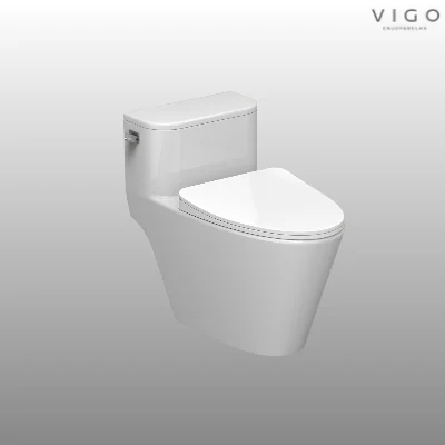 VIGO 원피스 로우탱크 양변기 치마형 대변기 8200 (림리스)