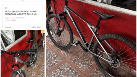 Bicicleta Mountain Bike GT Bicicleta Gt Outpost Comp 27.5' Charcoal 2015 M