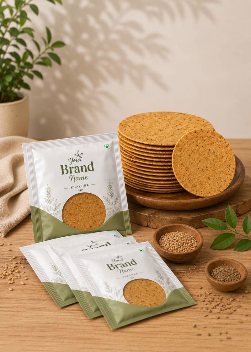 White label khakhra manufacturer India