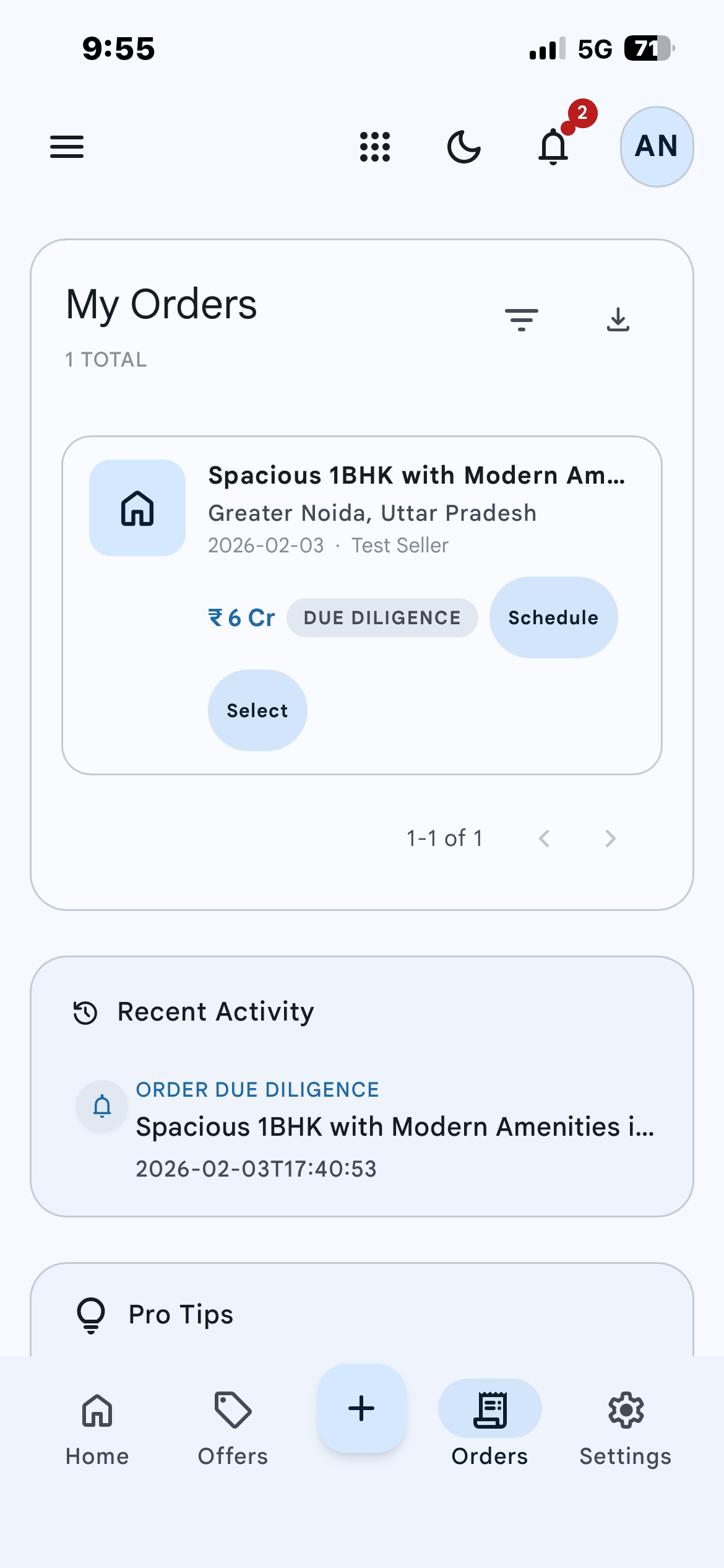 2BHK in AS home, greater Noida